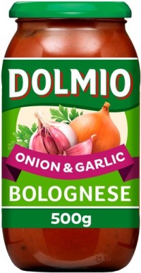 DOLMIO ONION & GARLIC SAUCE FOR BOLOGNESE 500G